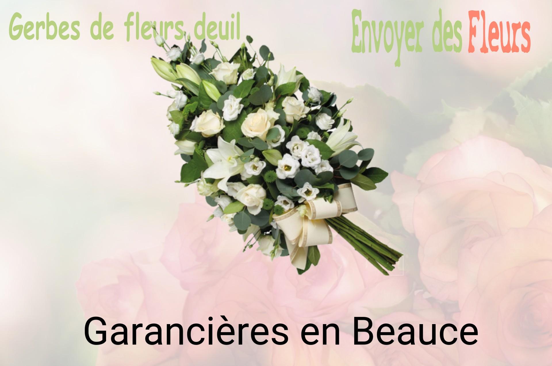 Gerbe de fleurs de deuil livrée à Garancières-en-Beauce